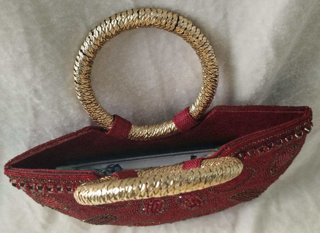 Moon crystal clutch bag