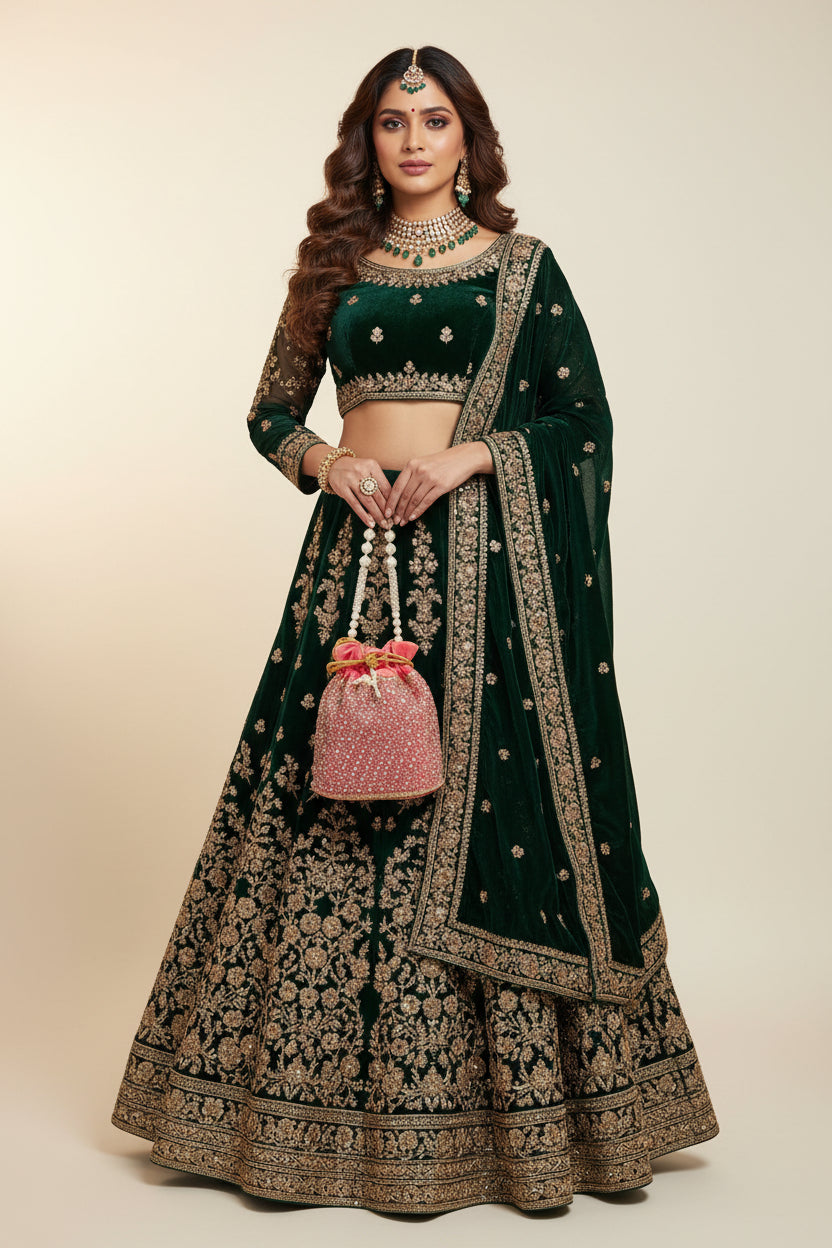 Velvet potli bag