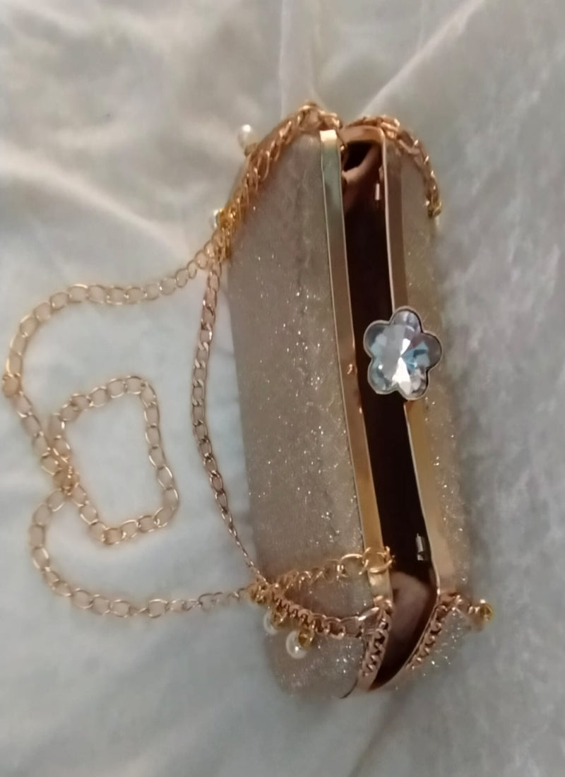 Pearl clutch bag