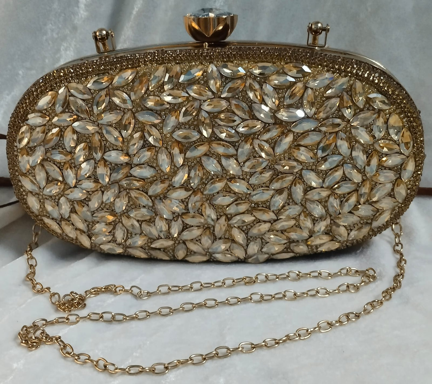 Crystal clutch bag
