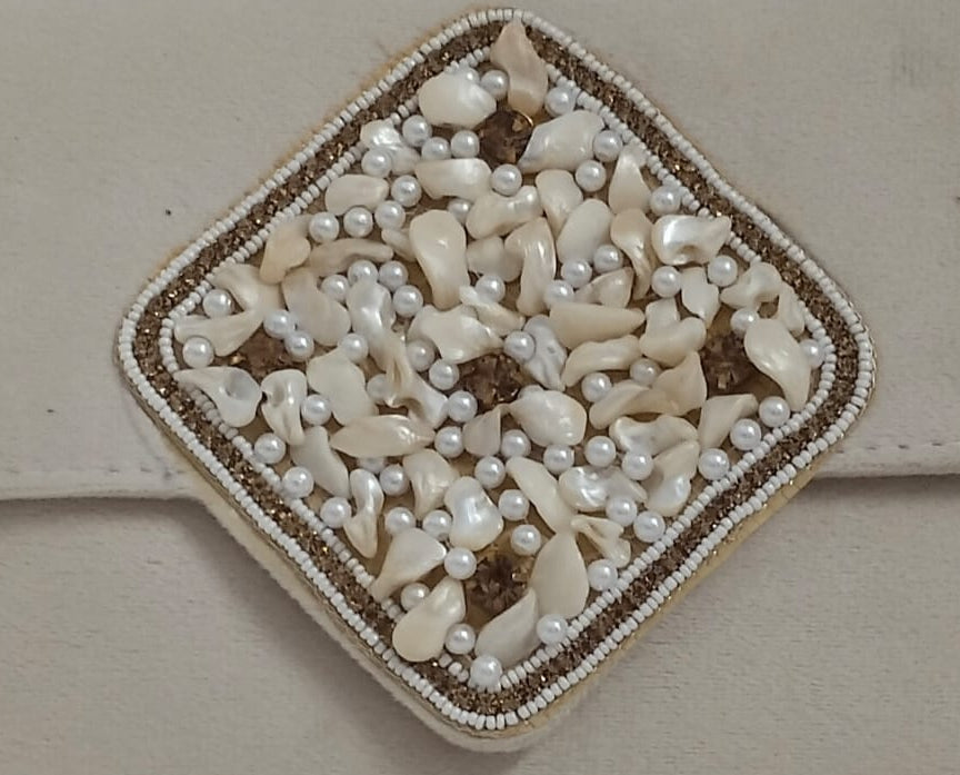 Elegant Ivory clutch bag