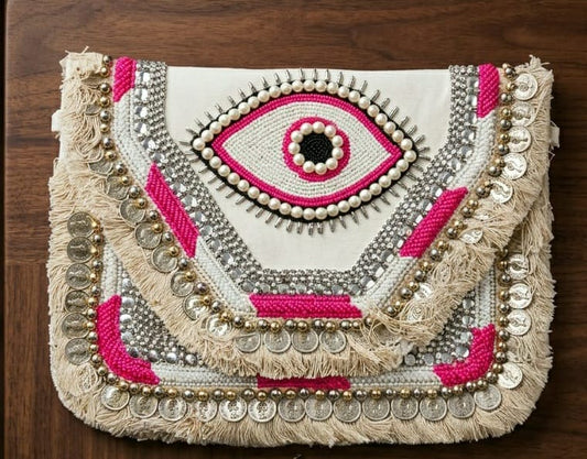 Handcrafted clutch