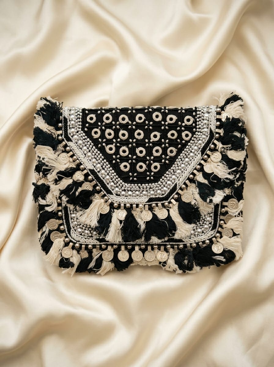 Handcrafted clutch