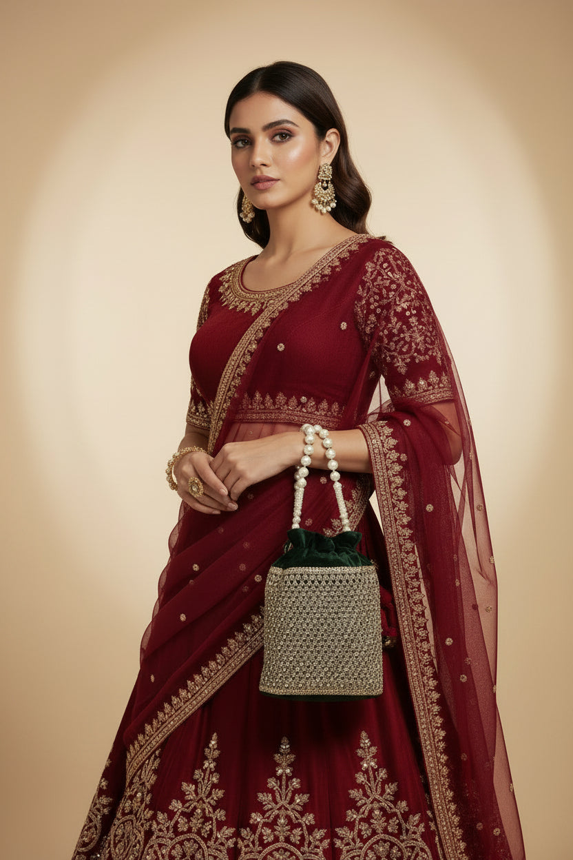 Velvet potli bag