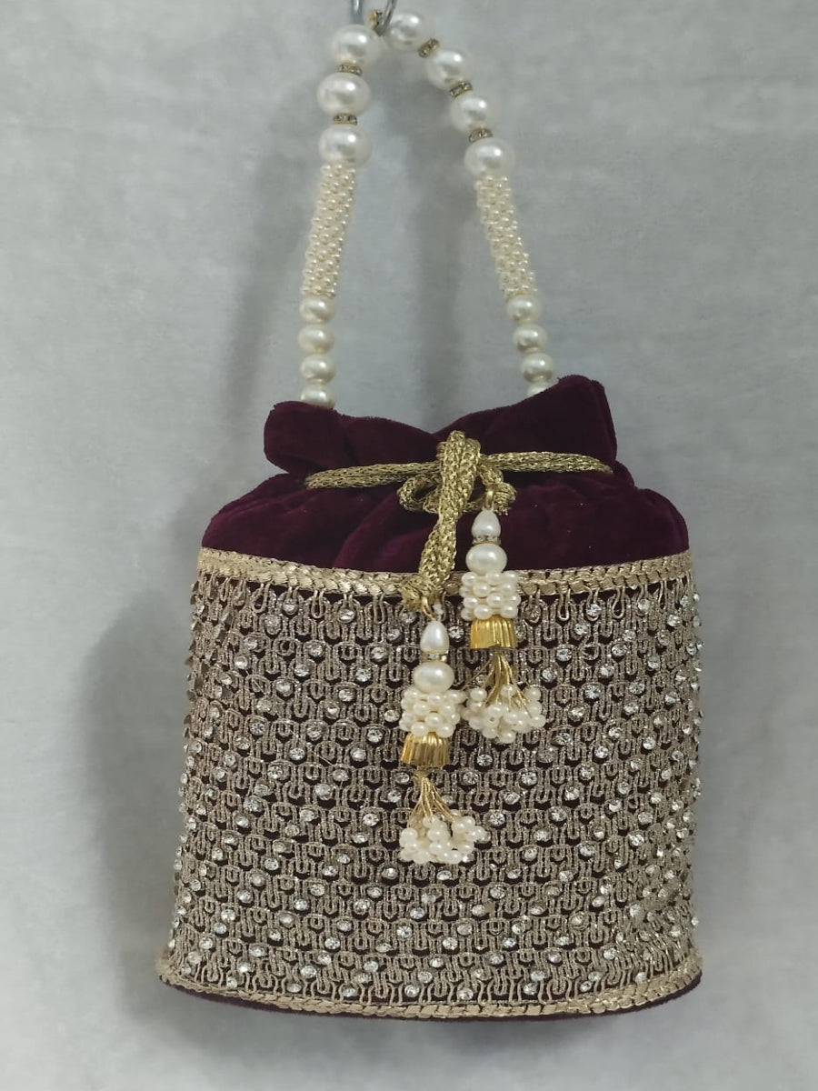 Velvet potli bag